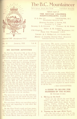 The B.C. Mountaineer 1932 January thumbnail